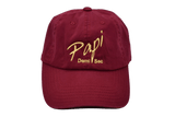 Papi Specialty Adjustable Baseball Hat in Burgundy