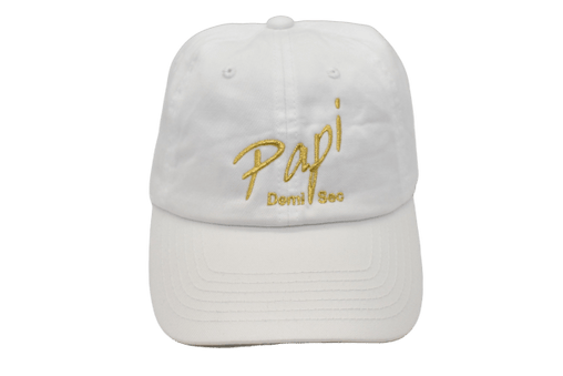 Papi Specialty Adjustable Baseball Hat in White - Papi Wines