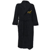 Black Plush Papi Robe