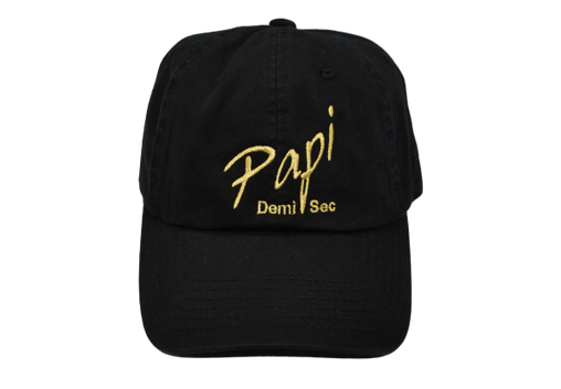 Papi Specialty Adjustable Baseball Hat in Black - Papi Wines