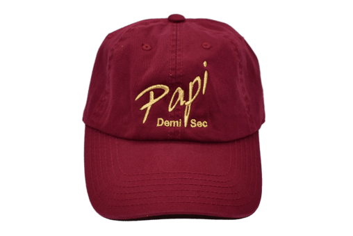 Papi Specialty Adjustable Baseball Hat in Burgundy - Papi Wines